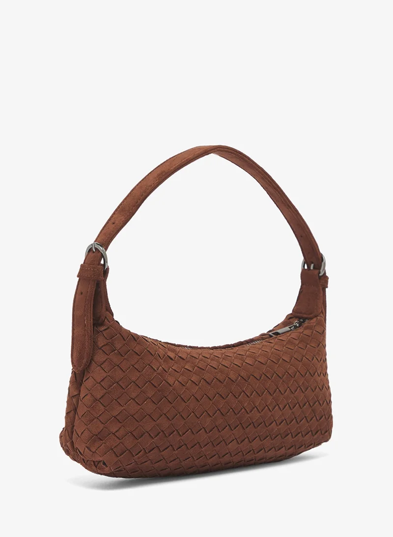 Glamorous BROWN Faux Suede Mini Shoulder Bag for Women | Best Price UAE