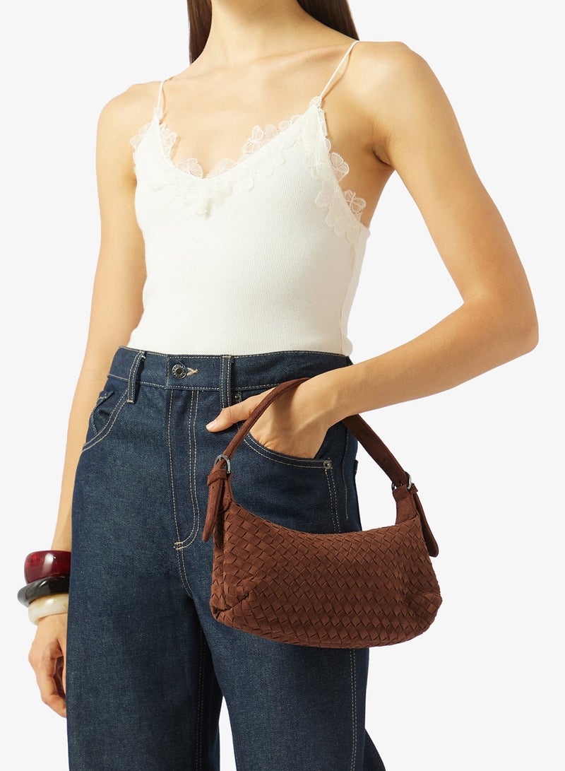 GLAMOROUS Faux Suede Mini Shoulder Bag - Image 1