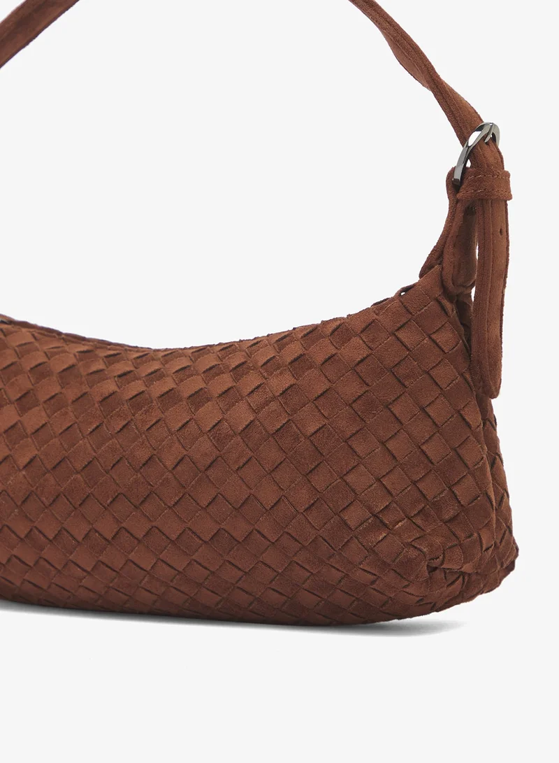 Glamorous BROWN Faux Suede Mini Shoulder Bag for Women | Best Price UAE