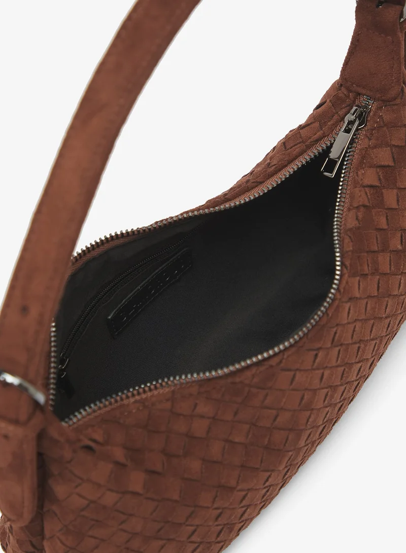 Glamorous BROWN Faux Suede Mini Shoulder Bag for Women | Best Price UAE