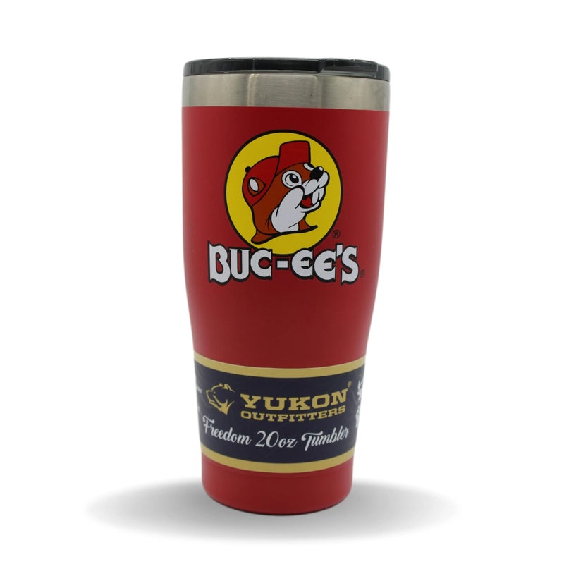 Buc-ee's Red Stainless Steel Tumbler With Bucky the Beaver  Double Wall Vacuum Insulated  20 Ounces - Image 1