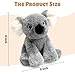 Ditucu Koala Stuffed Animal 8 inch Cute Realistic Plush Toys Ultra Soft Plushies Gifts for Kids Grey - Image 4