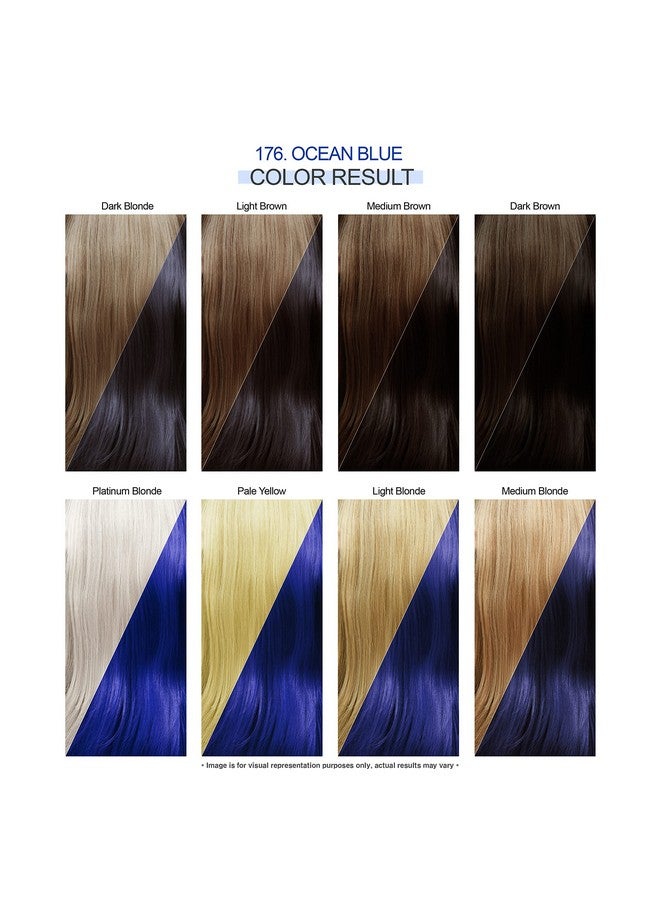 Adore Dore Semi Permanent Hair Color Vegan And Crueltyfree Hair Dye 4 Fl Oz 176 Ocean Blue (Pack Of 2) - Image 4