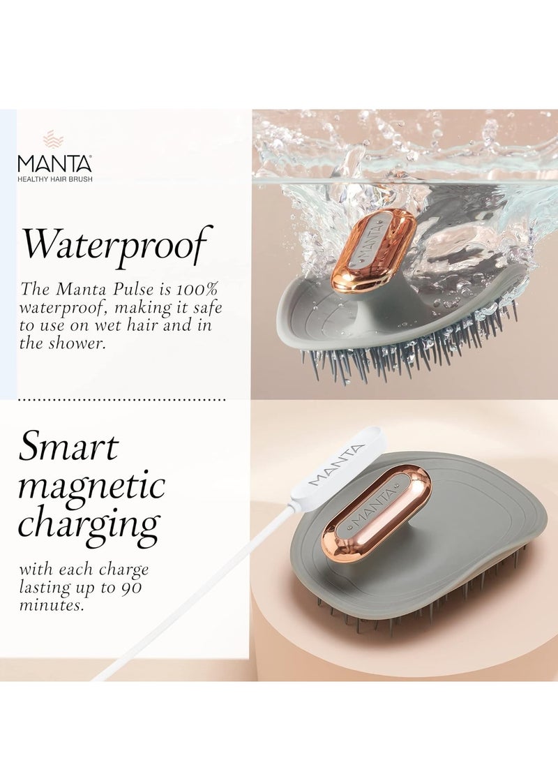 MANTA Pulse Healthy Hair Brush Therapy Deep Ocean Blue