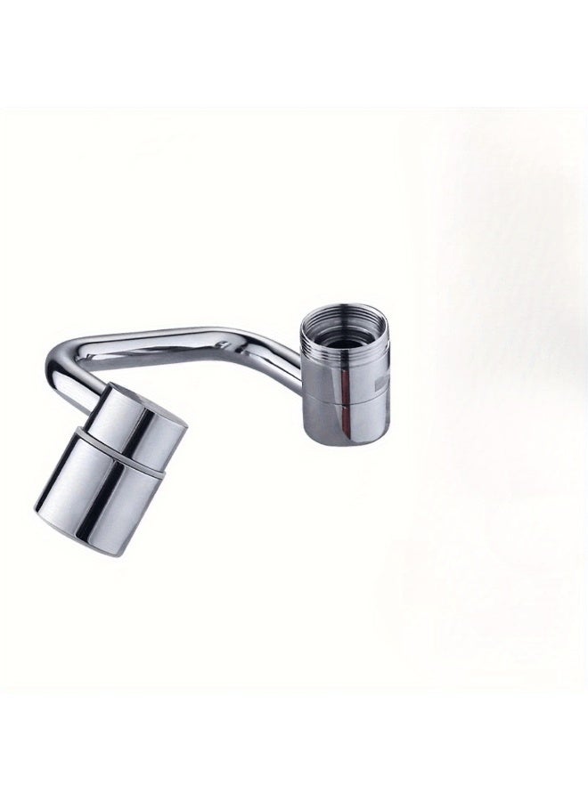 1pcs1080 Degree Rotating Stainless Steel Faucet, Splash-proof Mechanical Extension Arm For Bathroom Faucets, Fly Rain Spout Kitchen Faucet For Kitchen Bathroom  - Image 2