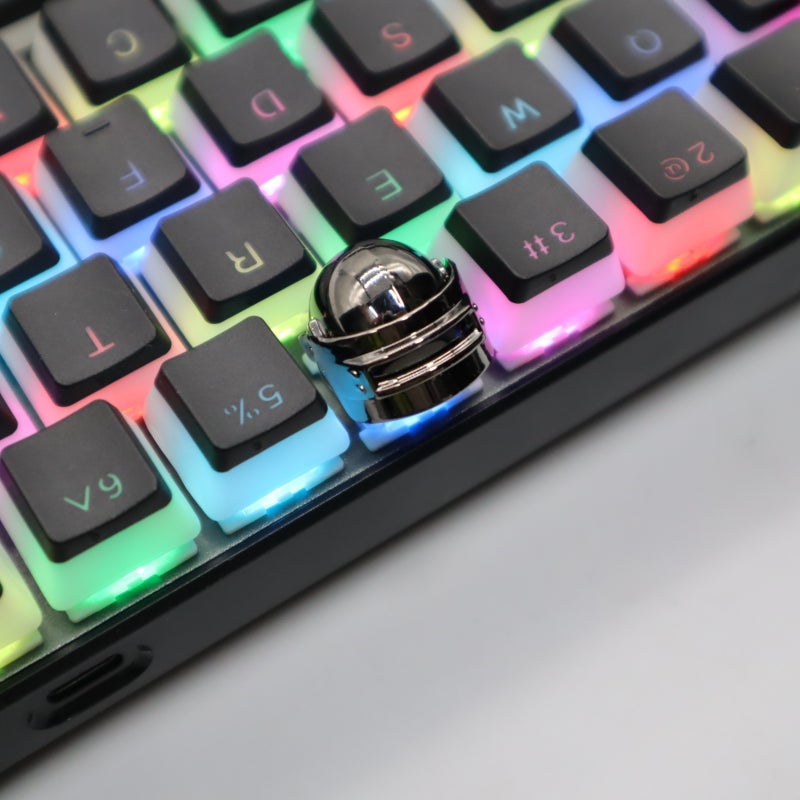 PBT Pudding Double Shot Backlit Keycaps Set Black-Pudding 104 Key-PBT