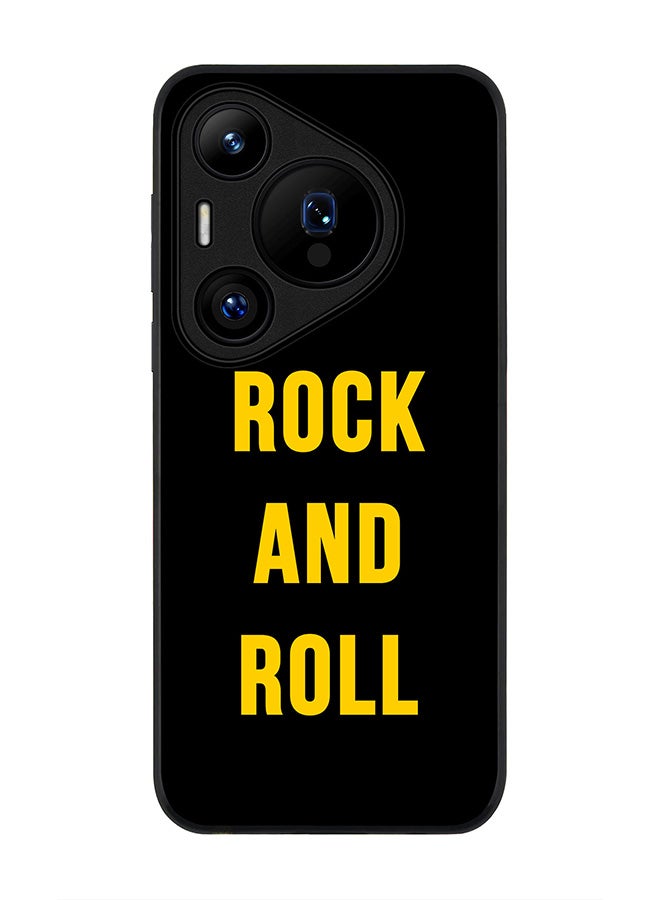 Stylizedd Rugged Black edge case for Huawei Pura 70 Pro / Huawei Pura 70 Pro Plus, Slim fit Soft Case Flexible Anti Drop TPU Gel Thin Cover - Rock and Roll - Image 1