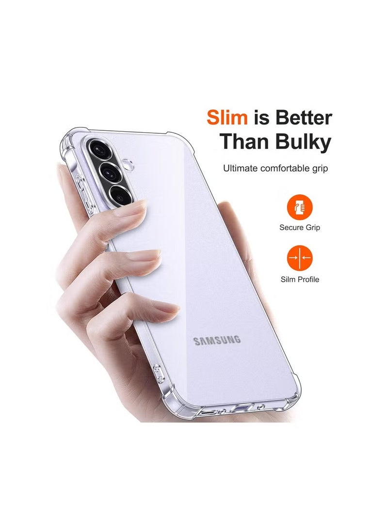 Generic - Shockproof Clear Case Compatible with Samsung Galaxy S24 FE - Image 1