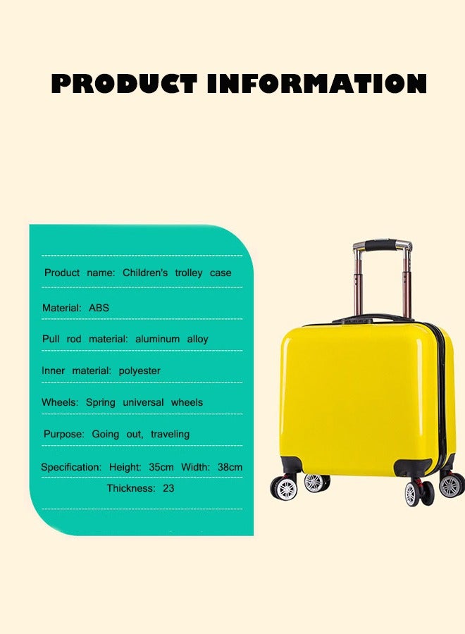 طفل عربة صندوق كرتون حقيبة 20 بوصة طفل محمول المتداول حقيبة الفتيان والفتيات حمل حقيبة السفر العربة ( مربع الوردي ) - Image 3