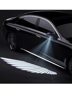 2pcs Side Rearview Mirror Welcome Lights, Angel Wing Door LED Universal Projector Lights Courtesy Puddle Light