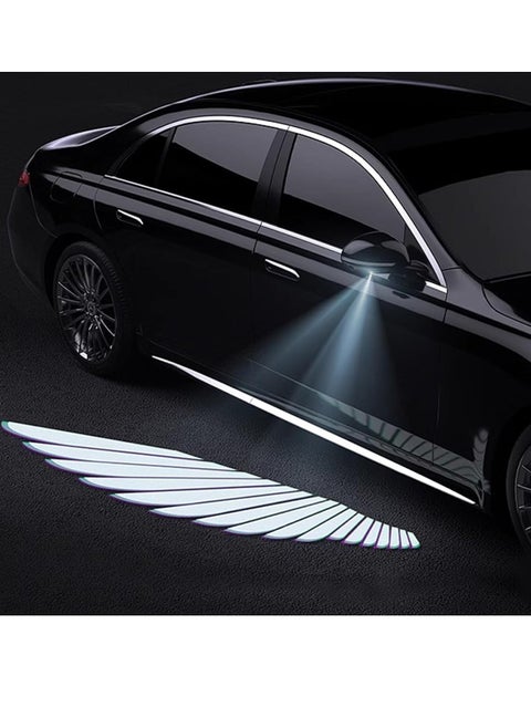 2pcs Side Rearview Mirror Welcome Lights, Angel Wing Door LED Universal Projector Lights Courtesy Puddle Light
