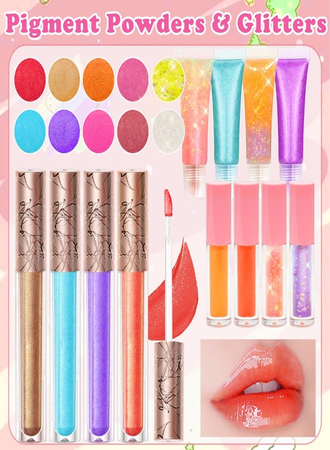 BRIPATI DIY Lip Gloss Making Kit, DIY Lip Glosses Set to Make Your Own Lip Stick, Fun Craft Makeup Lipglosses, All-Inclusive Moisturizing Handmade Lip Glaze Supplies Set for Beginner Women Girls - Image 3