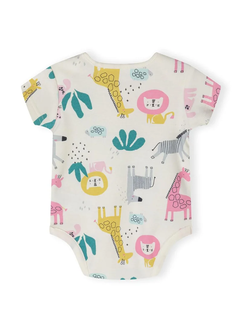 MINOTI 2-Pack Short Sleeve Baby Bodysuits with Snap Closures
