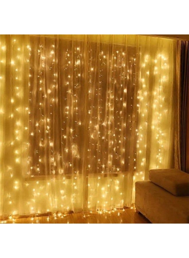 نجفة شوب ستارة ليد بطول 4.5 متر بلون أصفر دافئ – 16 فرع إضاءة بقوة 9 أمبير و7 أوضاع تشغيل مثالية للديكور والحفلات3.3 - Image 2