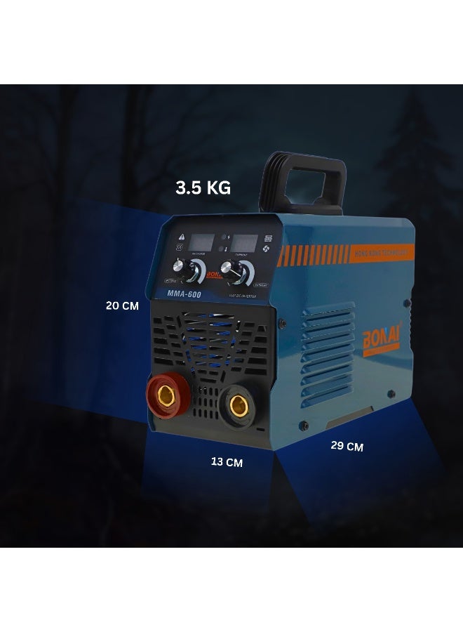 بوناي آلة لحام بوناي BN-HK88 MMA، لحام يدوي ٢٢٠-٢٤٠ فولت، تصنيف ٦٠٠ MMA، خرج ٢٠-١٠٥ أمبير، حماية IP٢١، عزل من الدرجة F، آلة لحام عاكس قوسي محمولة للاستخدام المنزلي والصناعي - Image 5