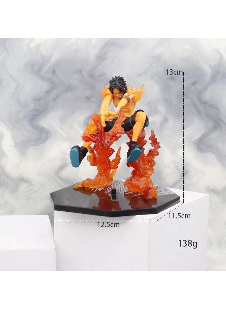 Anime One Piece Ace Action Figure Fire Fist Model Statue Figure Toy Fine Super Collectible Anime Action Figure Toy  - Image 4