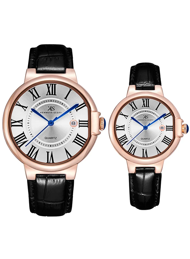 KENNETH SCOTT Kenneth Scott Analog Couple  Watch - K23053P-RLBW