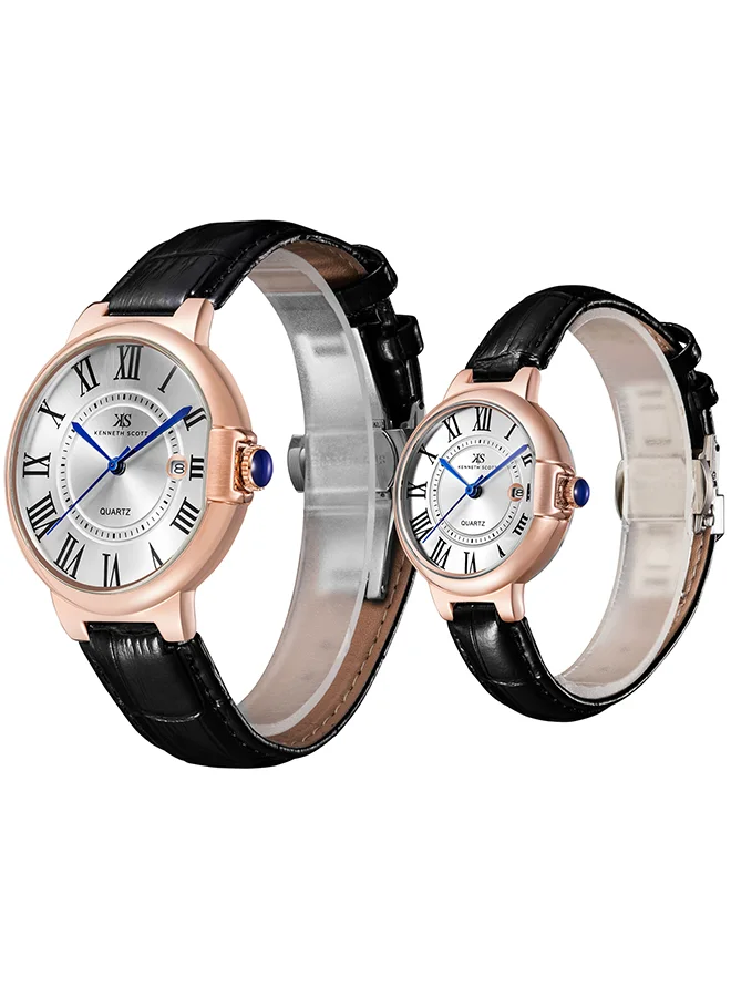 KENNETH SCOTT Kenneth Scott Analog Couple  Watch - K23053P-RLBW