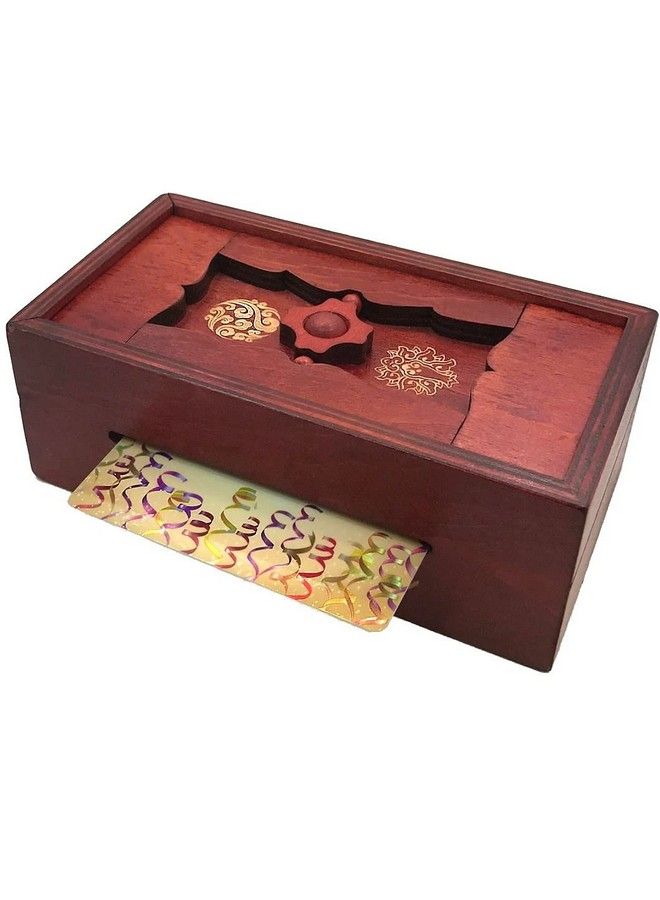 Good Luck Puzzle Box Secret Money And Gift Card Holder In A Wooden Magic Trick Lock With Hidden Compartment Piggy Bank Brain Teaser Game - Image 5