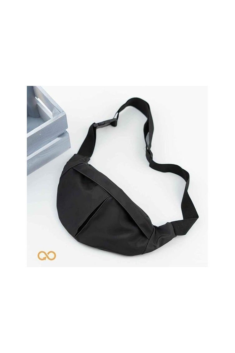 Unisex Waist Bag - Black, Waterproof, One Size, Crossbody Bag for Men Women  - Image 3