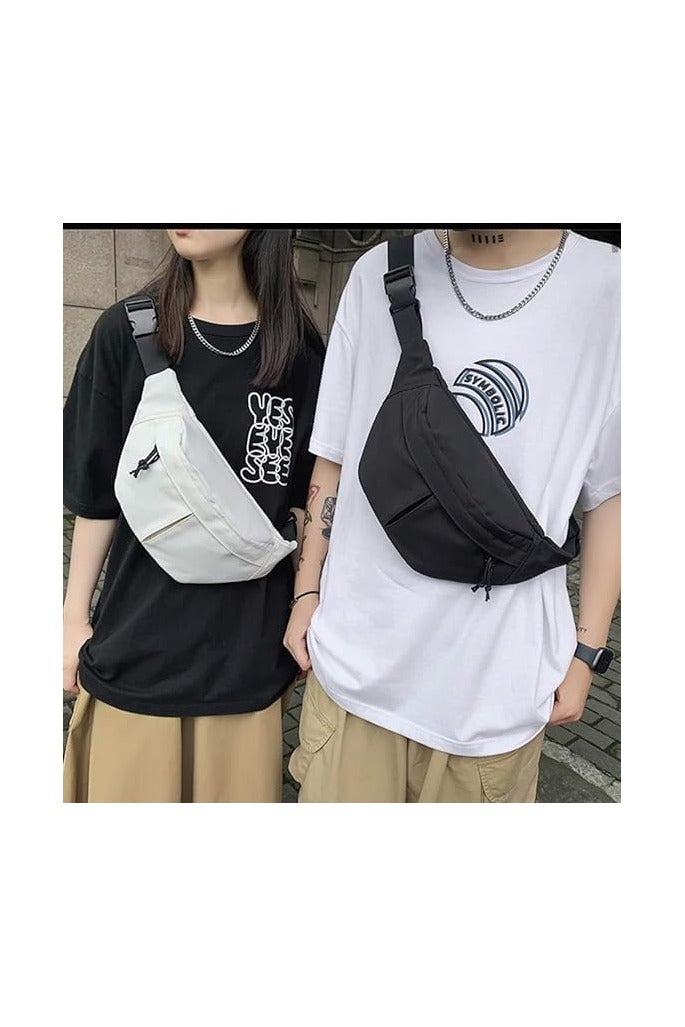 Unisex Waist Bag - Black, Waterproof, One Size, Crossbody Bag for Men Women  - Image 2