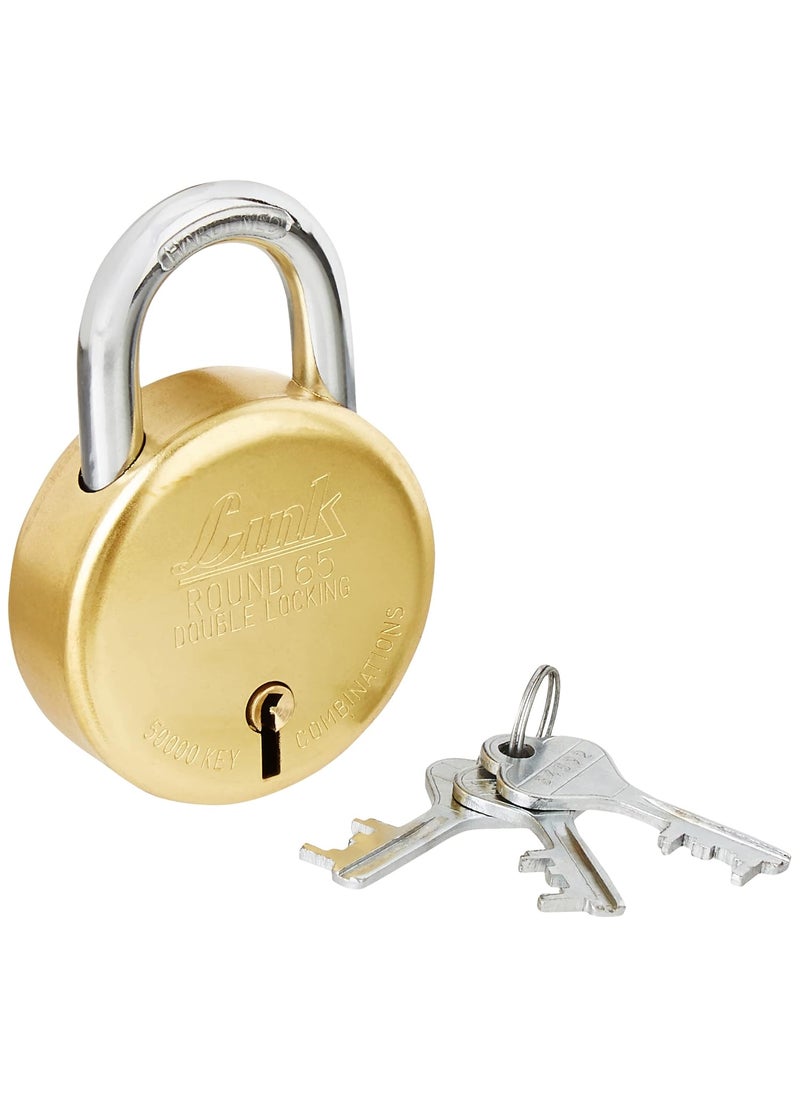 Link Link Round 65 Stainless Steel Bcp Lock Silver  - Image 1