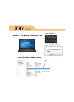 ZTHY 52Wh Dxgh8 Laptop Battery For Dell Xps 13 9370 9380 7390 2019 Inspiron 13 7000 7390 7391 2-In-1 5390 5391 14 7400 7490 Latitude 3301 Inspiron 5390 5391 7400 7490 Series Notebook G8Vcf P82  - Image 2