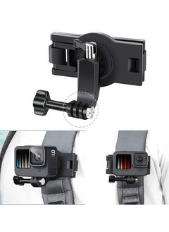 KASTWAVE Backpack Strap Mount Adjustable Camera Shoulder Mount, Which Compatible with GoPro Hero 9 8 7 6 5 4 Black, Session, Insta 360 One R, DJI Osmo Action and Most Action Camera  - Image 3