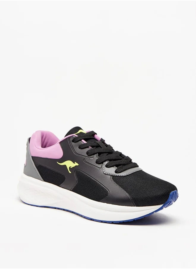 كانغاروس Women's Logo Applique Sports Shoes With Lace-Up Closure