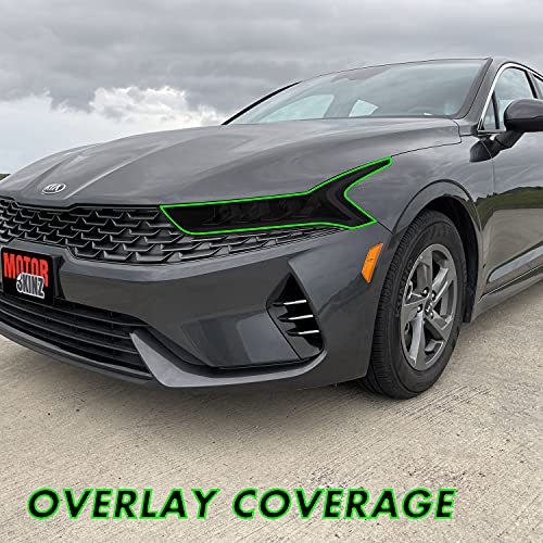 SlickMod PreCut Vinyl Smoke Tint for 2021-2022 Kia K5 Headlight (1. Headlight, 20 Percentage Dark Smoke) - Image 2