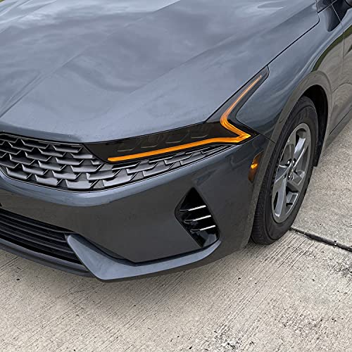 SlickMod PreCut Vinyl Smoke Tint for 2021-2022 Kia K5 Headlight (1. Headlight, 20 Percentage Dark Smoke) - Image 4