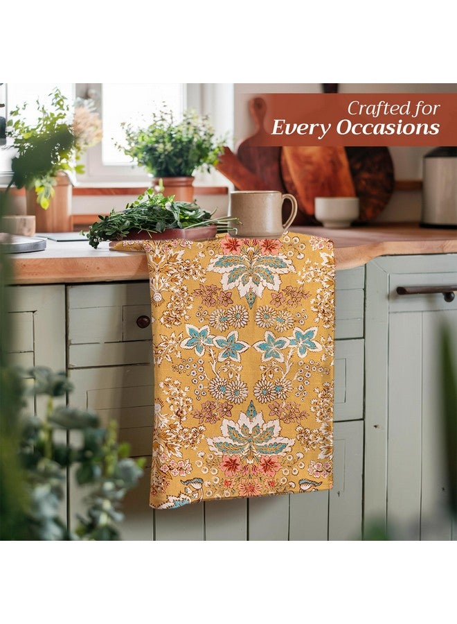 Maison d' Hermine Kitchen Towels Set of 3 100% Cotton 27.50" x 20" Reusable Cloth Tea Dish Towels Absorbent with Hanging Loop for Kitchen, Home, Dining, Cocktail Parties Spring/Summer (Marquise) - Image 5