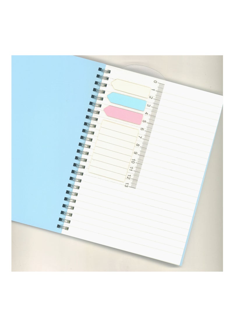 Foldermate دفتر ملاحظات حلزوني فاخر بحجم A5 70 ورقة غلاف أزرق - Image 2