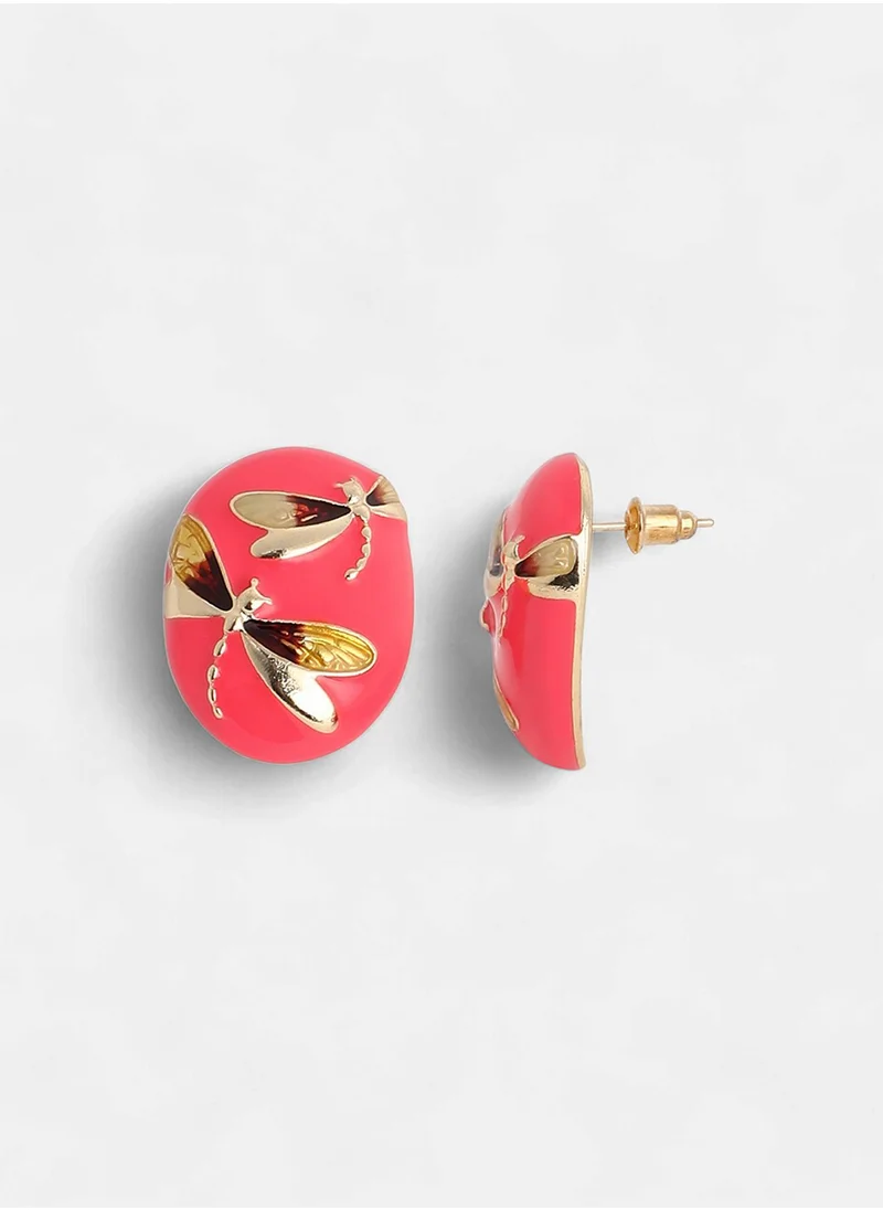 سوهي Contemporary The Dragonfly Stud Earrings
