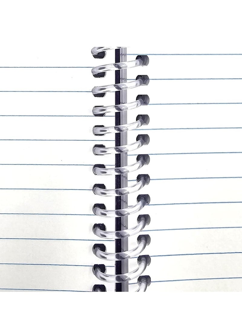 Maxi دفتر ملاحظات حلزوني مقاس A4 مكون من 3 قطع، 80 ورقة، بألوان متنوعة - Image 2