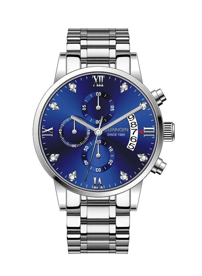 جوانكين ساعة يد رقمية بعقارب من الستانلس ستيل للرجال - Image 1