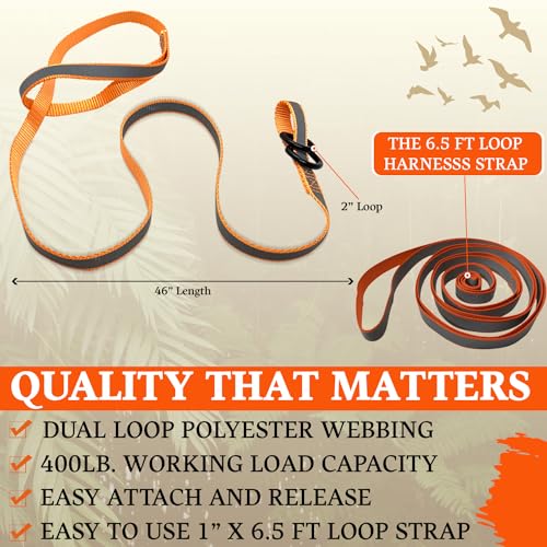 MULTUS: Deer Drag Harness Quick and Easy to Use Hunting Gear Dual Harness Deer Drag, Reflective Deer Dragger for Antelope, Deer, Elk and Other Game Animals, Hunting Gear for Men Women - Image 4