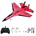 GoolRC FX620 RC Airplane 24GHz Remote Control Airplane 2 Channel RC Plane SU35 RC Glider EPP Aircraft Model with 3Axis Gyro Outdoor Flight Toys for Teens and Adults with 2 Battery Red - Image 4
