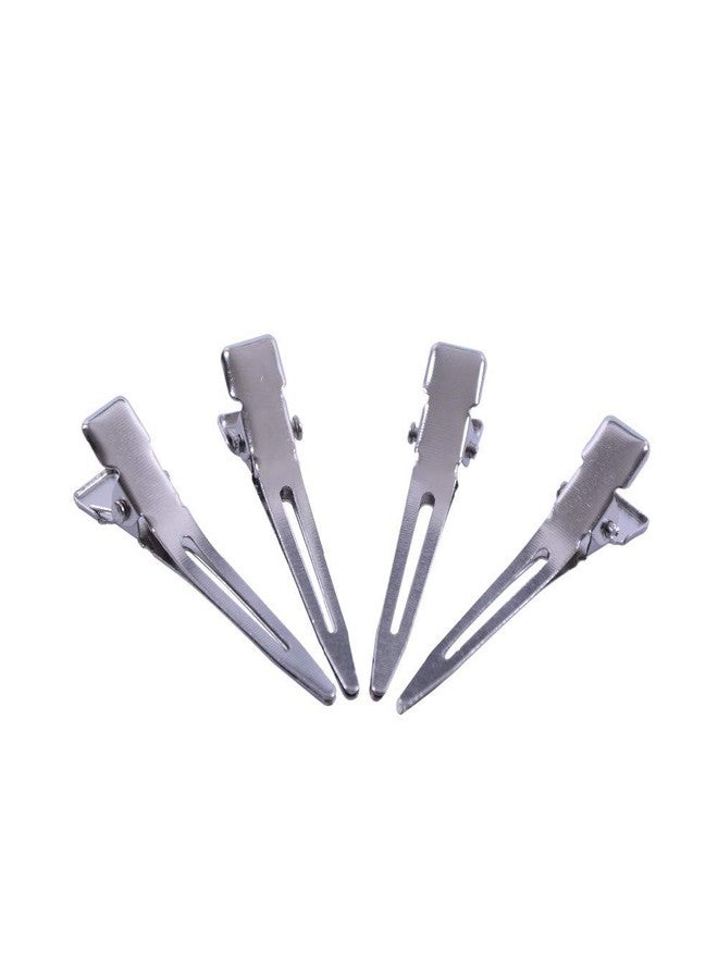 BLUSHIA 100 Pcs Alligator Hair Clips Assortment 1.3"/1.7"/2.3" Metal Single Prong Pin Curl Clip Hairdressing Barrettes Hairpin for Hair Salon, Thick Hair Roller, Sectioning (Silver) - Image 4