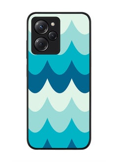Rugged Black edge case for Poco X5 Pro Slim fit Soft Case Flexible Rubber Edges Anti Drop TPU Gel Thin Cover - Wavy Waves
