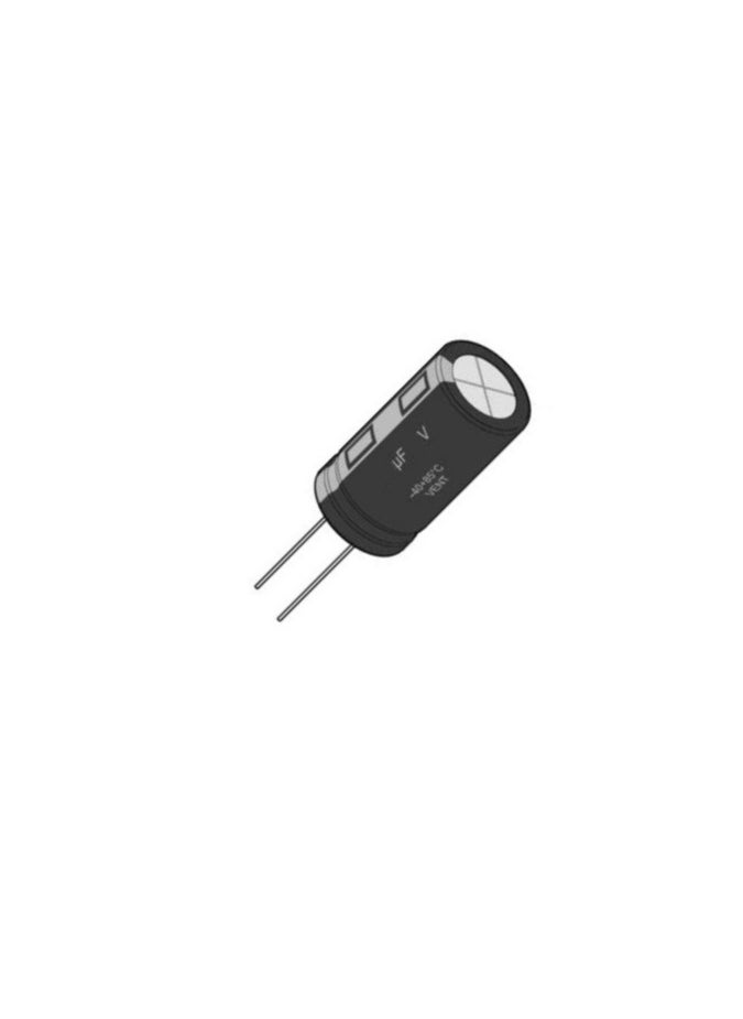 Generic - 3.3 Microfarad 100 Volt Electrolytic Capacitor, Black pack of 10 - Image 1