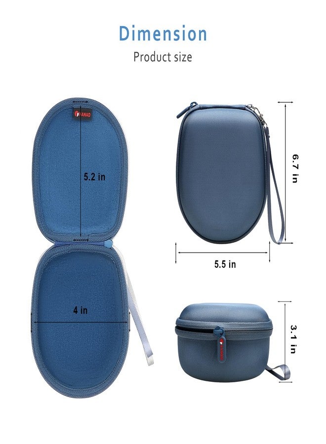 XANAD Blue Case for Kids Headphone - Elecder i37 / Noot K11 / iClever HS14 Foldable Wired On-Ear Headset (The Headset is not Included) - Image 4