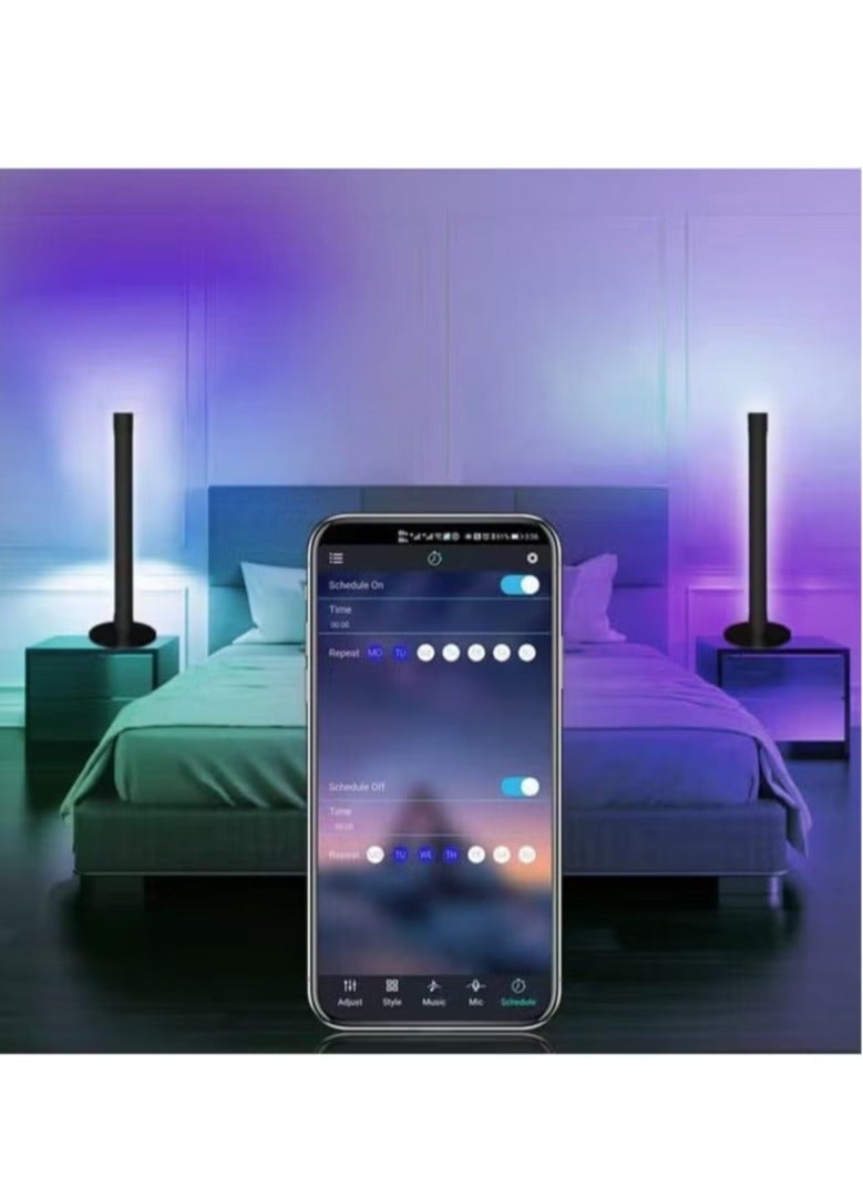 Raxoom Smart RGB LED Light Bars, Ambient Lighting, Bluetooth Monitor Flow Light Bars with APP Control, Color Gaming Light Bar for TV/Room Decoration/Movie/PC. - Image 3