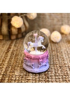 Nostaljik Lezzetler Decorative Mini Snow Globe Unicorn (7CMX5CM)  - Image 3