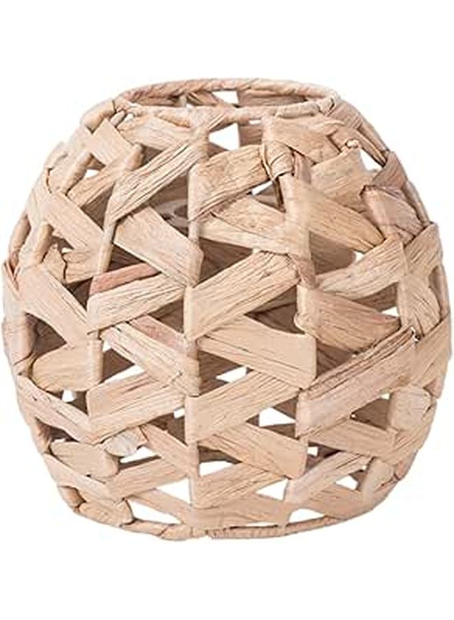 Handwoven Hyacinth Straw Lampshade Rustic Decorative Cover For Pendant Table Wall Lamps - Image 1