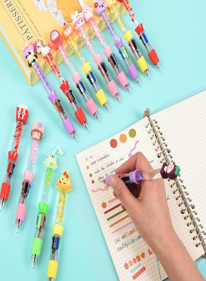 LiYiQ 24PCS Multicolor Pen in One Fun 4-in-1 Cute Pens Bulk Kawaii Cool Ballpoint Pens for Kids Fun Gifts - Image 4