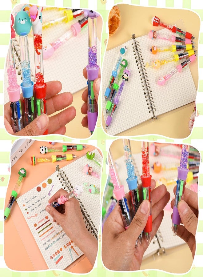 LiYiQ 24PCS Multicolor Pen in One Fun 4-in-1 Cute Pens Bulk Kawaii Cool Ballpoint Pens for Kids Fun Gifts - Image 5