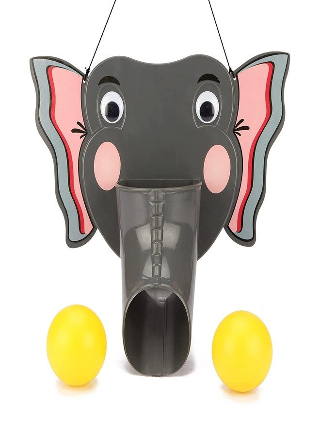 Toy Vibes لعبة التقاط الكرة على شكل فيل، لعبة معلقة على الحائط مع كرتين صفراوين، لعبة داخلية للأطفال من إنتاج شركة نيو بهارات - Image 1