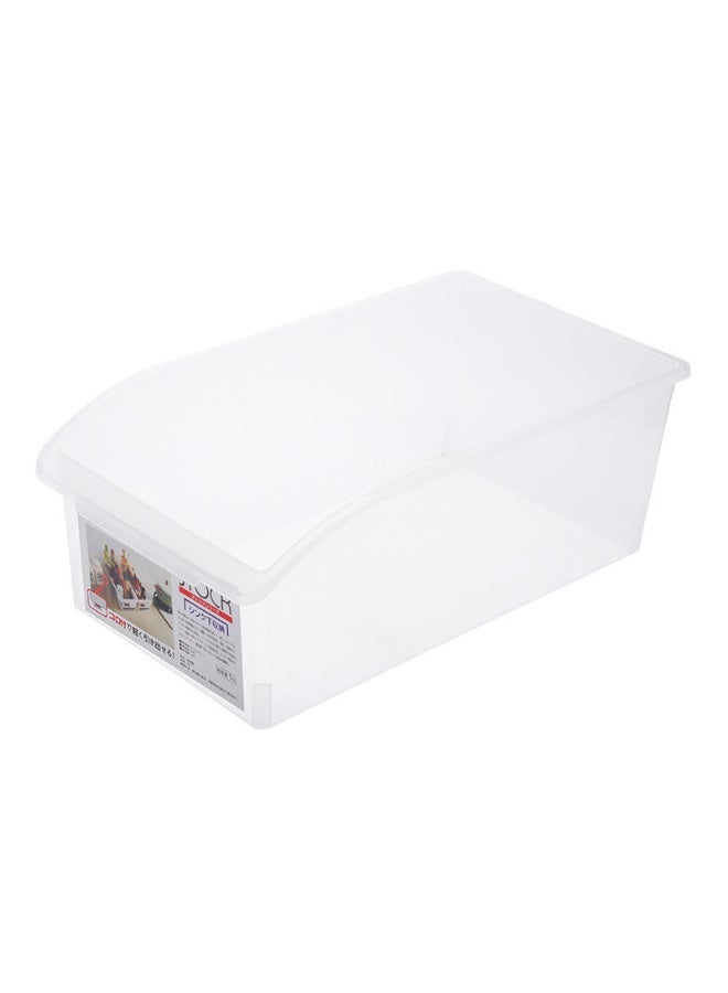 Plastic Clear Drawer Basket Freezer Storage Kitchen Pantry Organizer Container Bins Clear - Image 2
