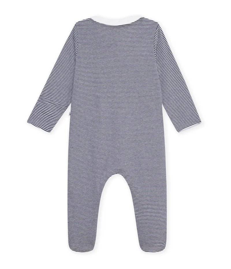 بيتي باتو Babies' Stripy Printed Cotton Pyjama Suit